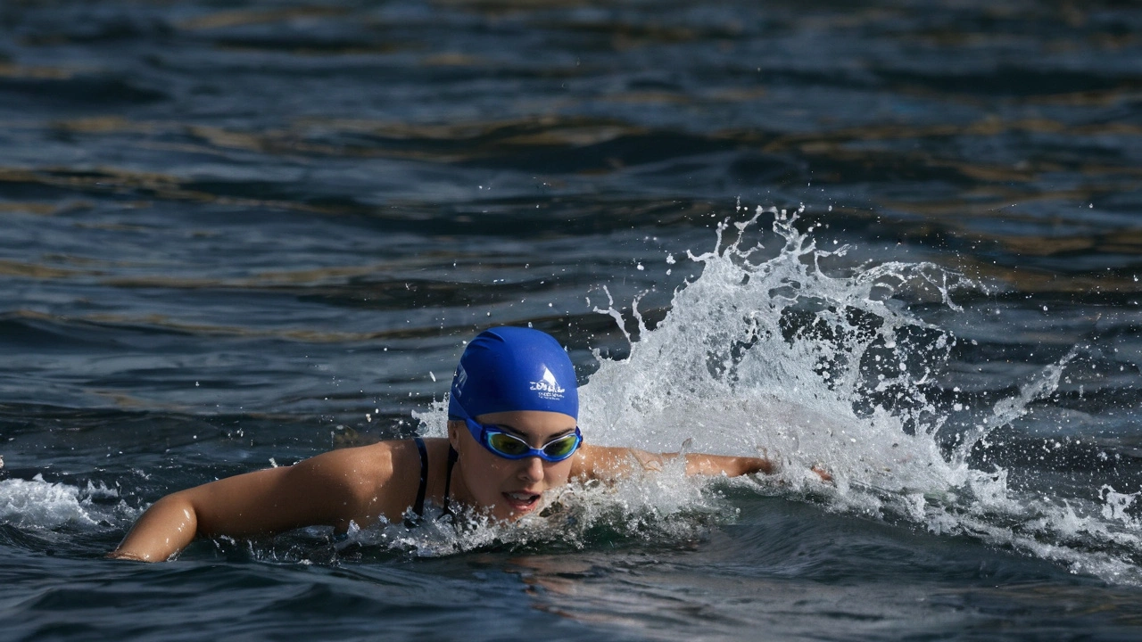 Ana Marcela Cunha brilha na maratona aquática nas Olimpíadas de Paris 2024