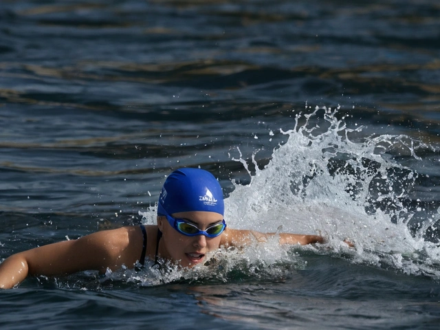 Ana Marcela Cunha brilha na maratona aquática nas Olimpíadas de Paris 2024