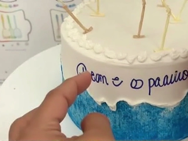 Confeiteira viraliza ao preparar bolo de 'revelação de paternidade'